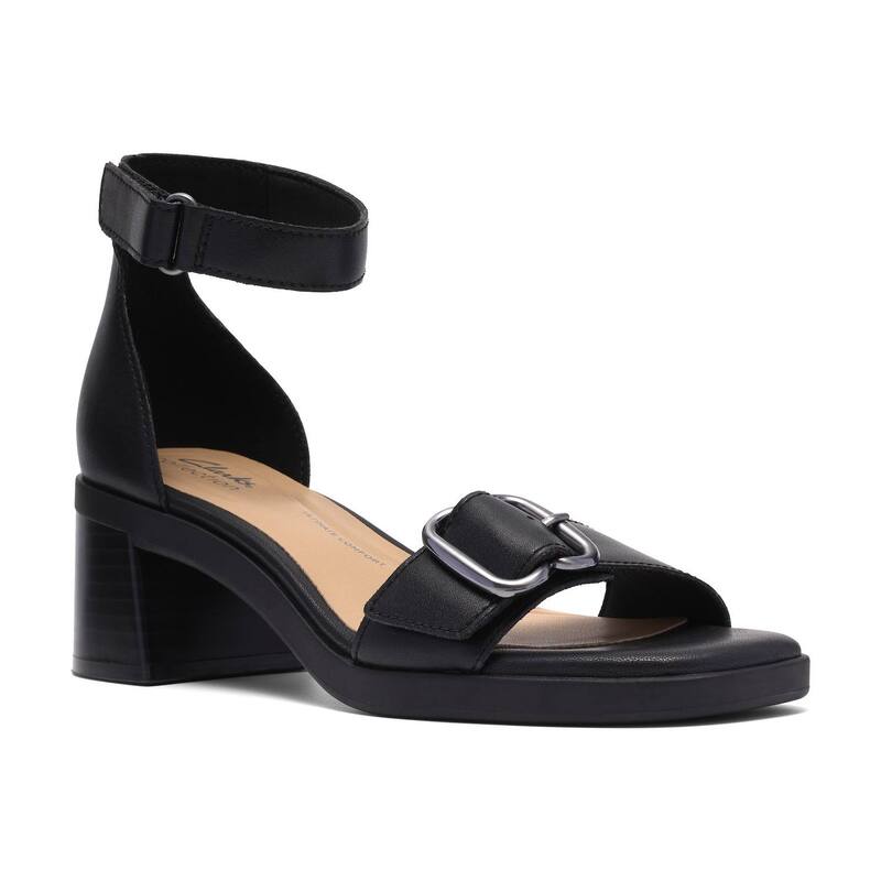 クラークス レディース シューズ パンプス サンダル ヒール Clarks Jaylan Dream Women's Heeledressandals Black Leather ブラック