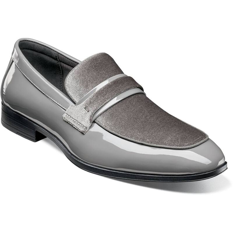 ステイシーアダムス レディース シューズ スリッポン・ローファー Stacy Adamspratley Men's Moc Toe Slip-On Shoes Gray グレー