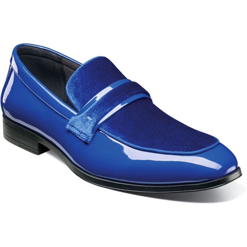 ステイシーアダムス レディース シューズ スリッポン・ローファー Stacy Adamspratley Men's Moc Toe Slip-On Shoes Royal