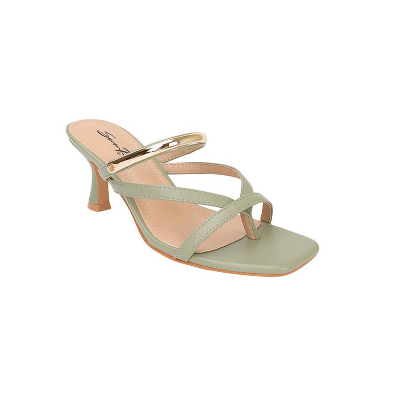 ヨキ レディース シューズ パンプス サンダル ヒール Yoki Cressa Women'slip On Sandal Heel With Gold Accent Mint ミント