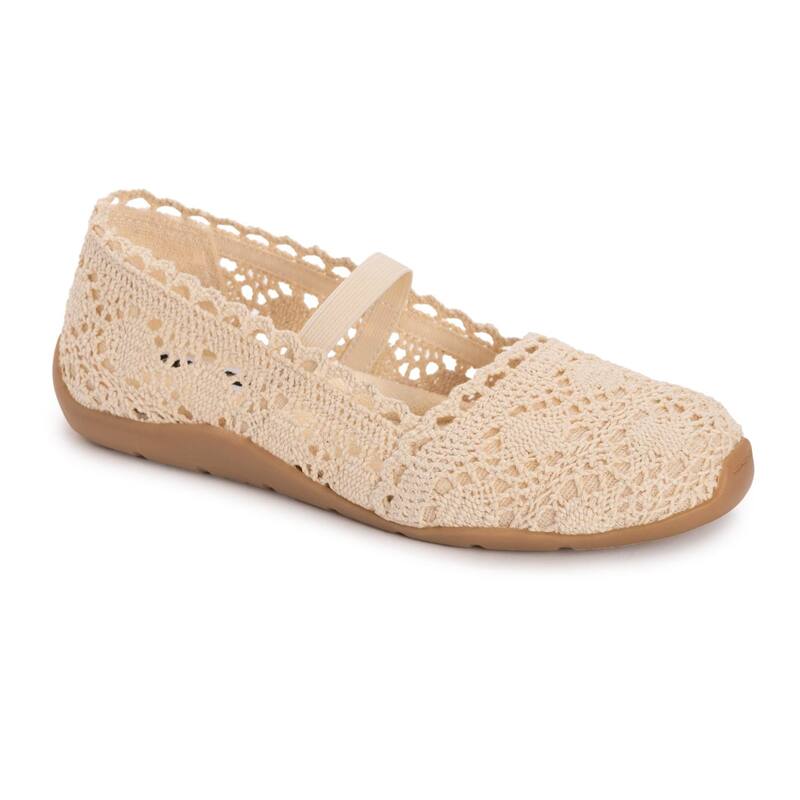 ムクルクス レディース シューズ サンダル MUK LUKShelby Women'slip-On Ballerina Shoes Natural｜ReVida 店