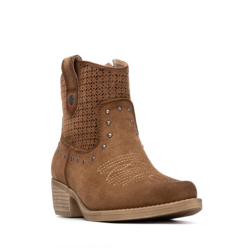 リフレッシュ レディース シューズ ブーツ・レインブーツ スエードクロス アンクル Refresh Collection Women\u0027suede Ankle Booties 175042 Camel 駱駝