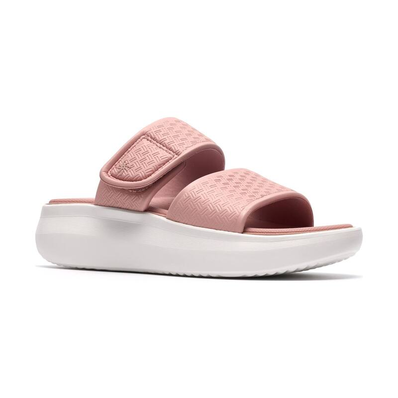 クラークス レディース シューズ サンダル Clarks Cloudsteppersolevana Star Women's Wedge Sandals Dusty Pink ピンク