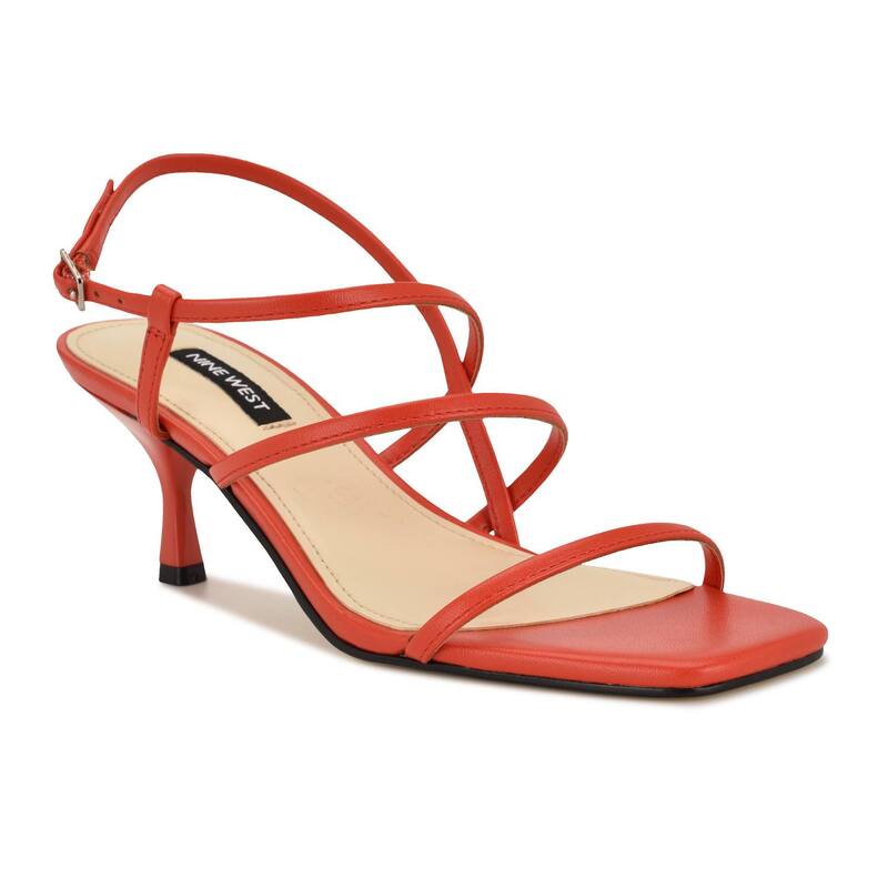 ナインウェスト レディース シューズ サンダル ヒール Nine West Hindy Women'strappy Heeledressandals Red レッド