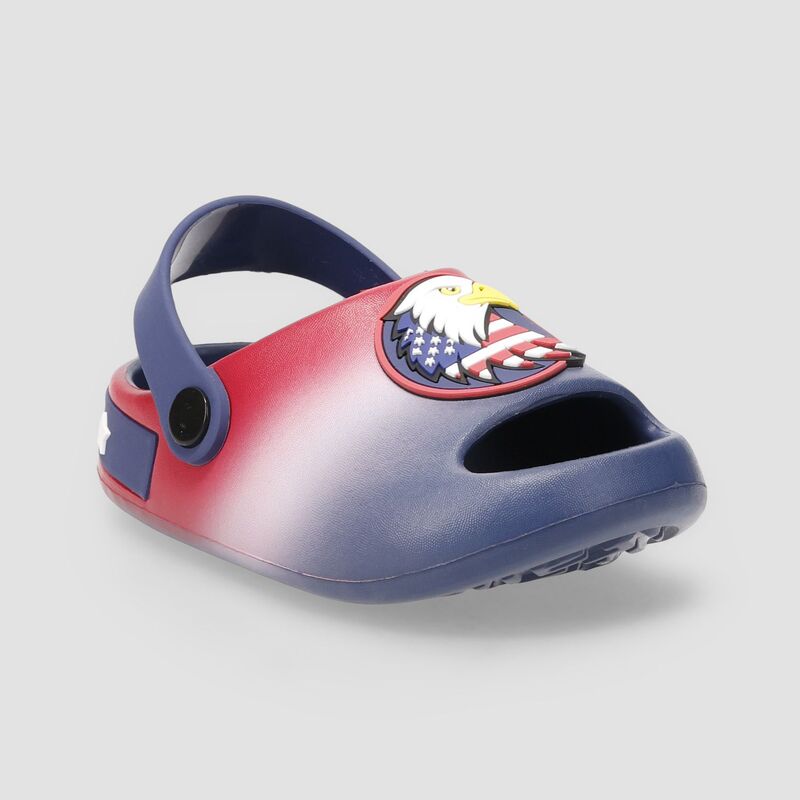 アニメキャラクター レディース シューズ サンダル Licensed Character Toddler Boys Americana Comfort Slip-On Slides Navy Red ネイビー