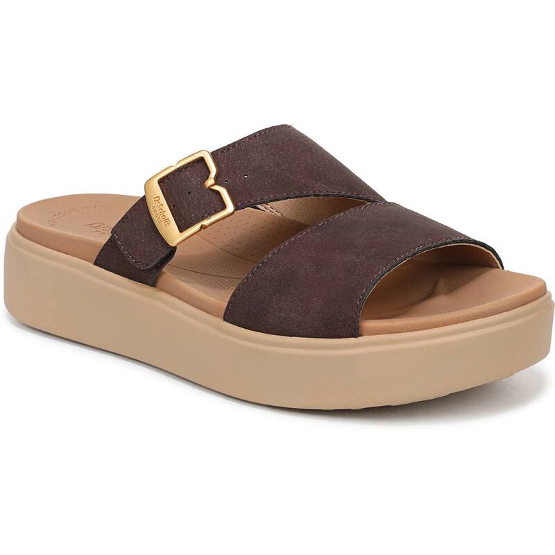 お医者さん・肩かけ レディース シューズ サンダル Dr. Scholl\u0027s Madison Women\u0027slide Sandals Dark Brown 赤銅色