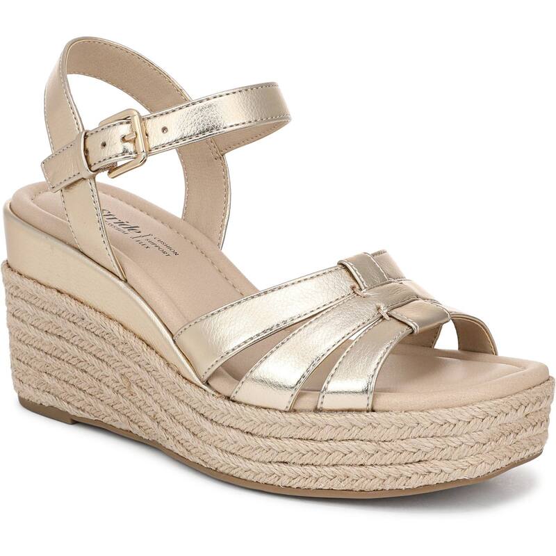 ライフストライド レディース シューズ サンダル LifeStride Havana Women's Wedgespadrille Sandals Gold ゴールド|ReVida 店