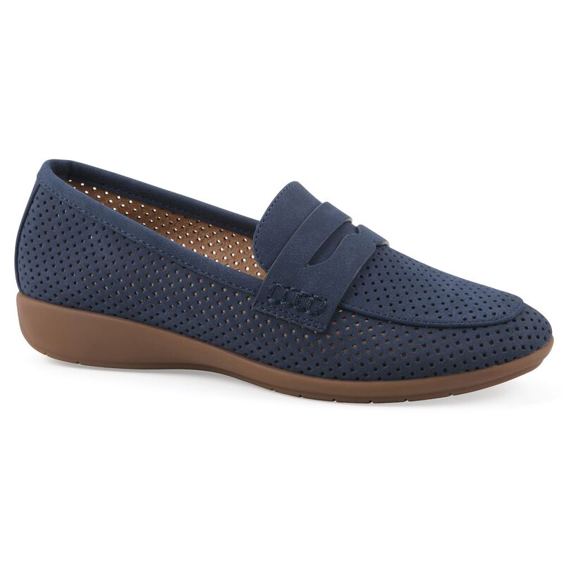 クリフバイホワイトマウンテン レディース シューズ スリッポン・ローファー Cliffs by White Mountain Samson Women'slip-On Loafers Dark Blue Nubuck ブルー