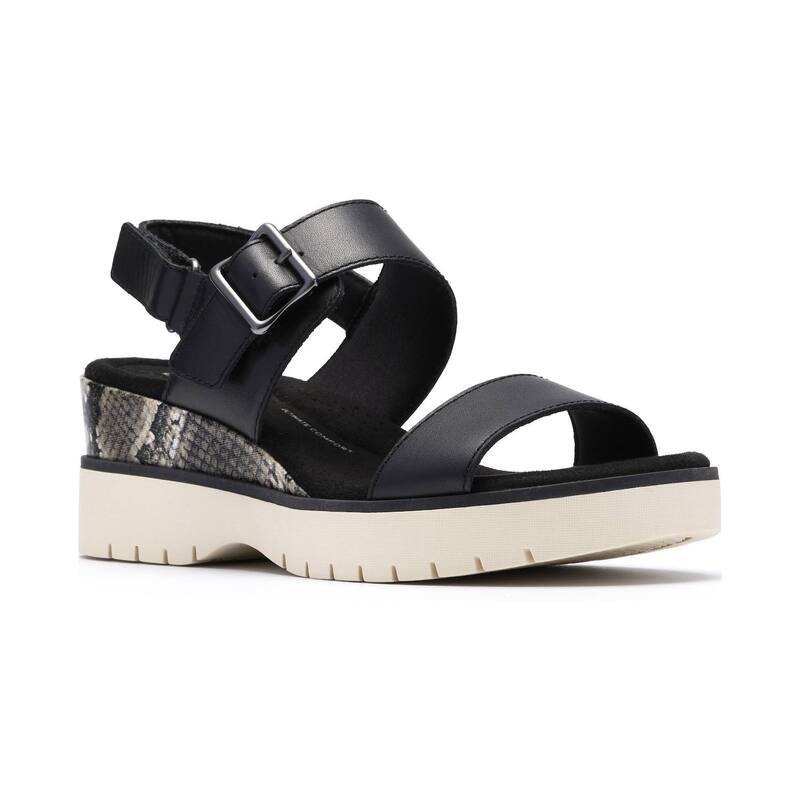 クラークス レディース シューズ サンダル Clarks Diaz Rose Women\u0027s Wedge Sandals Black 黒いこと