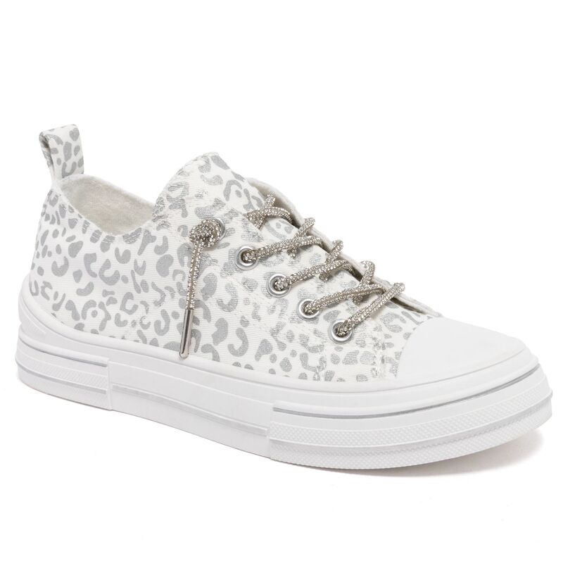 精製糖 レディース シューズ スニーカー sugar Awesome Women\u0027s Casual Sneakersilver Leopard しろがね色