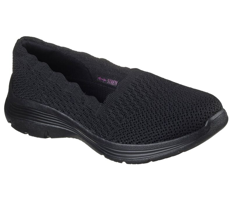 スケッチャーズ レディース シューズ サンダル Skechers Bedford Women\u0027slip-On Comfort Shoes Black 黒いこと
