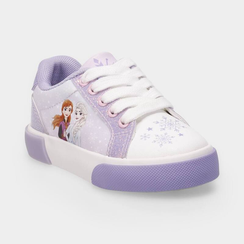 アニメ人となり レディース シューズ スニーカー スピード競技 Licensed Character Disney\u0027s Frozen Toddler Girls Lace-Up Sneakers With Glitter Accents Lilac Purple パープル 靴-レディース靴-スニーカー