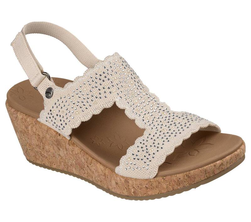 スケッチャーズ レディース シューズ サンダル Skechers Arch Fit Beverlee 2.0 Women's Wedge Sandals Off White オフホワイト