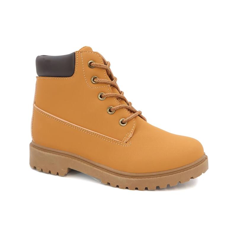 ヨキ レディース シューズ ブーツ・レインブーツ レース Yoki Tudor Little Kid Boys Lace-Up Zipper Combat Boots Mustard マスタード