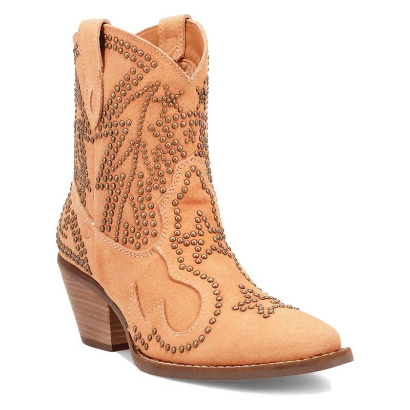 ディンゴ レディース シューズ ブーツ・レインブーツ スエードクロス アンクル Dingo Seein\u0027 Stars Women\u0027suede Ankle Boots Peach 桃