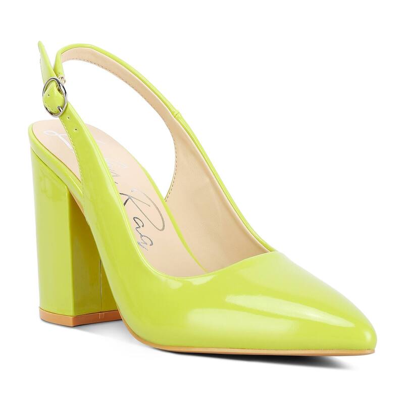 ロンドンラグ レディース シューズ パンプス サンダル London Rag Dalaney Women'slingback High Block Sandals Lime ライム
