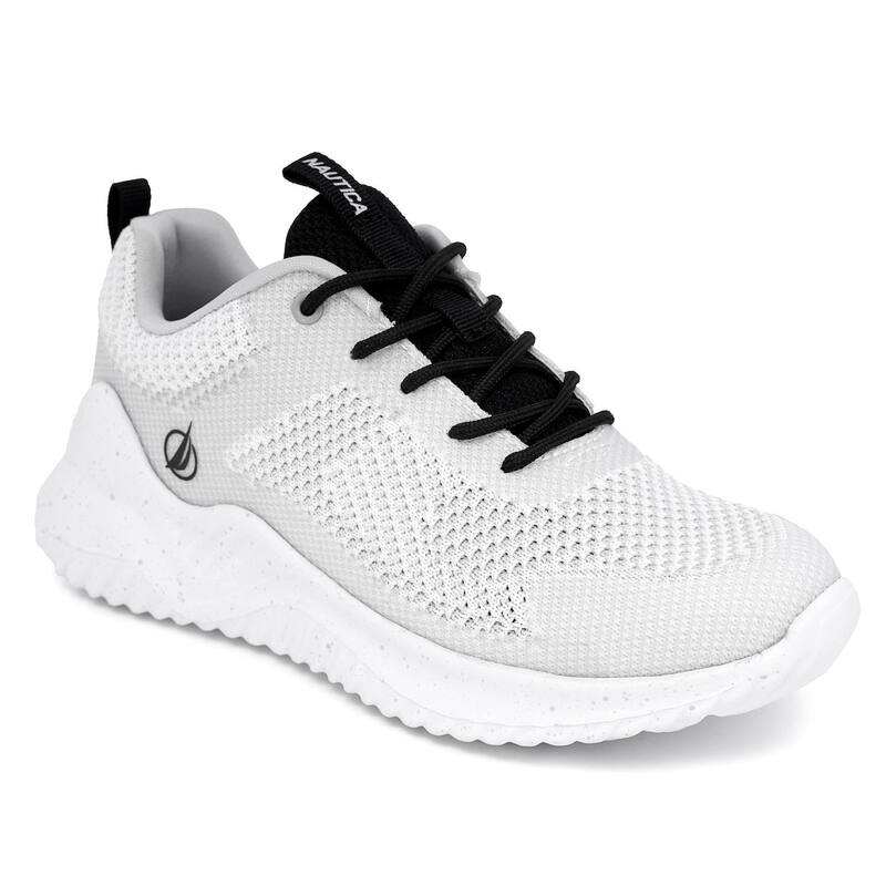 ナウティカ レディース シューズ スニーカー スピード競技 Nautica Kenyo Women\u0027s Athletic Lace-Up Sneakers Grey 薄墨色