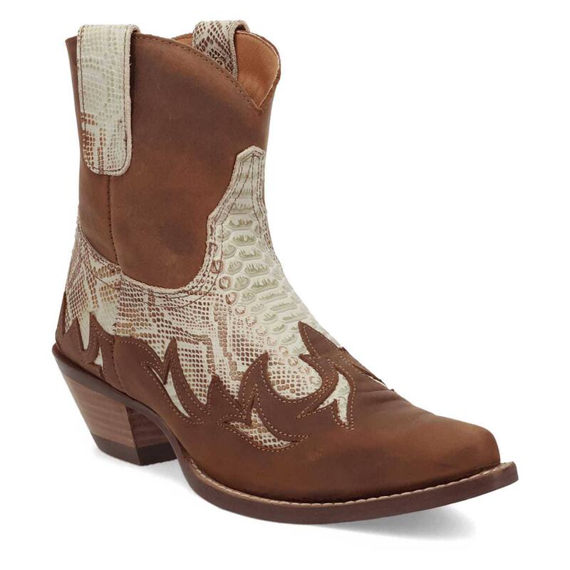 ディンゴ レディース シューズ ブーツ・レインブーツ アンクル なめし革 Dingo Cobra Kiss Women\u0027s Leather Ankle Boots Brown 赤銅色