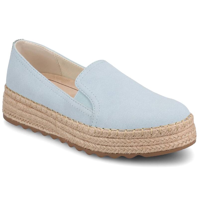ジャーニー レディース シューズ サンダル Journee Catalina Women'slip-On Round Toespadrille Shoesky Blue ブルー