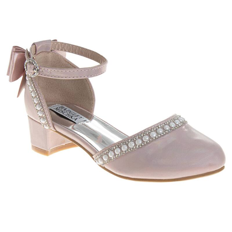 バッジェリーミシュカ レディース シューズ パンプス ヒール Badgley Mischka Low Heeled Girls' Sparkle Detail Dresshoes Pink ピンク