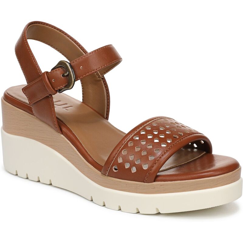 ソウルニュトライザー レディース シューズ サンダル SOUL Naturalizer Graciela-Perf Women's Wedge Sandals Walnut