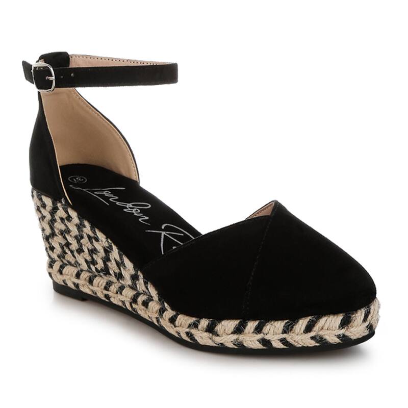 ロンドンラグ レディース シューズ サンダル プラットホーム 踵 London Rag Sorcruz Women\u0027s Platform Heels Black 黒いこと