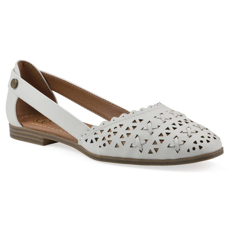 ホワイトマウンテン レディース シューズ サンダル White Mountainobler Women's Pointed Toe Flats White Burnished ホワイト