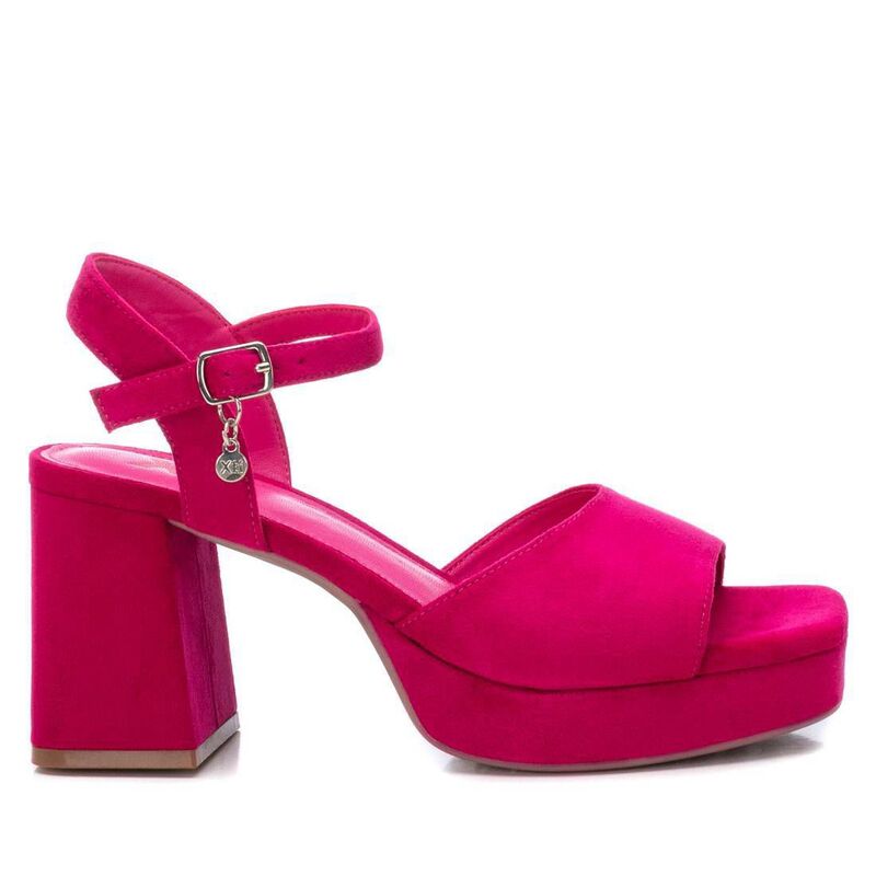 キシタイ レディース シューズ サンダル プラットフォーム スエード ヒール Women's Heeled Suede Sandals With Platform By XTI Pink 14147102 Pink ピンク