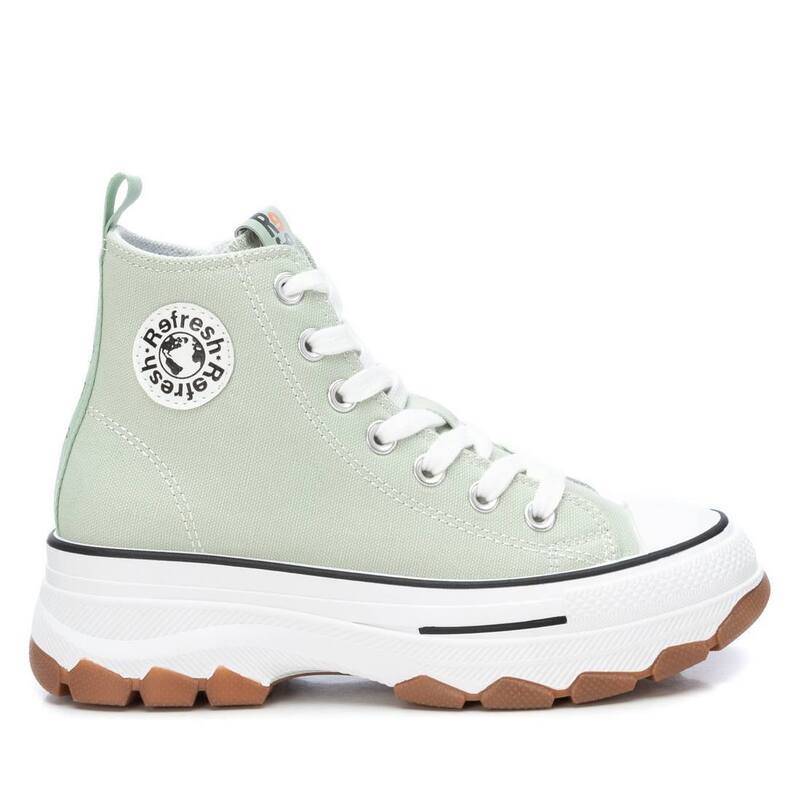 リフレッシュ レディース シューズ スニーカー Refresh Women's Canvas High-Top Urban Sneakers 171919 Aqua アクア