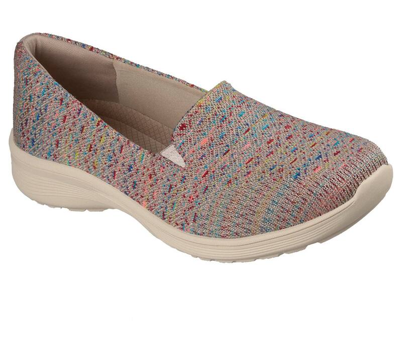 スケッチャーズ レディース シューズ サンダル 伸び伸びする相応う スニーカー Skechers Relaxed Fit Women\u0027slip-On Comfort Sneakers Taupe Multi トープ