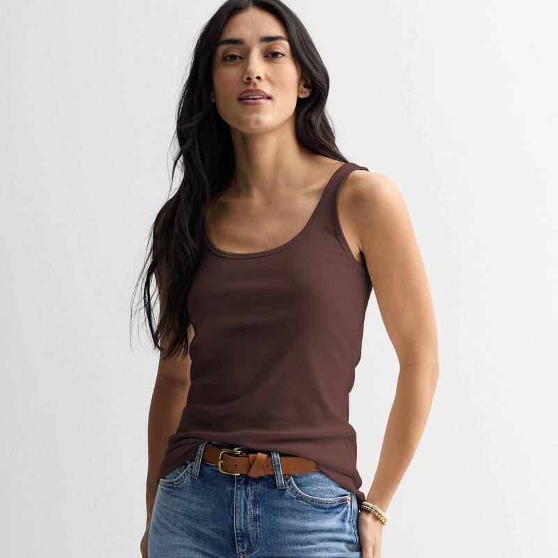ソノマ レディース トップス Tシャツ プチ Petite Sonoma Goods For Lifeveryday Layering Tank Top Naveena Plum プラム 4,439円