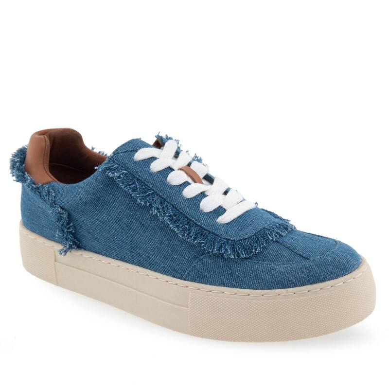エアロソールズ レディース シューズ スニーカー デニム Aerosoles Bramston Women's Casual Denim Sneakers Medium Blue Denim デニム