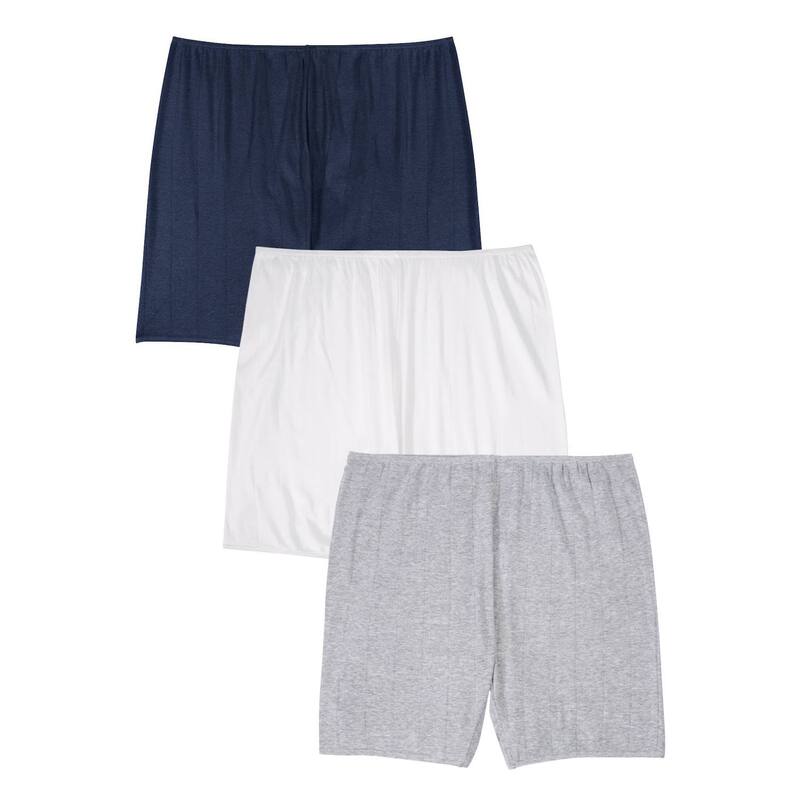 コンフォート チョイス レディース アンダーウェア パンツ プラスサイズ コットン Comfort Choice Plusize Cotton Bloomer 3-Pack Basic Pack