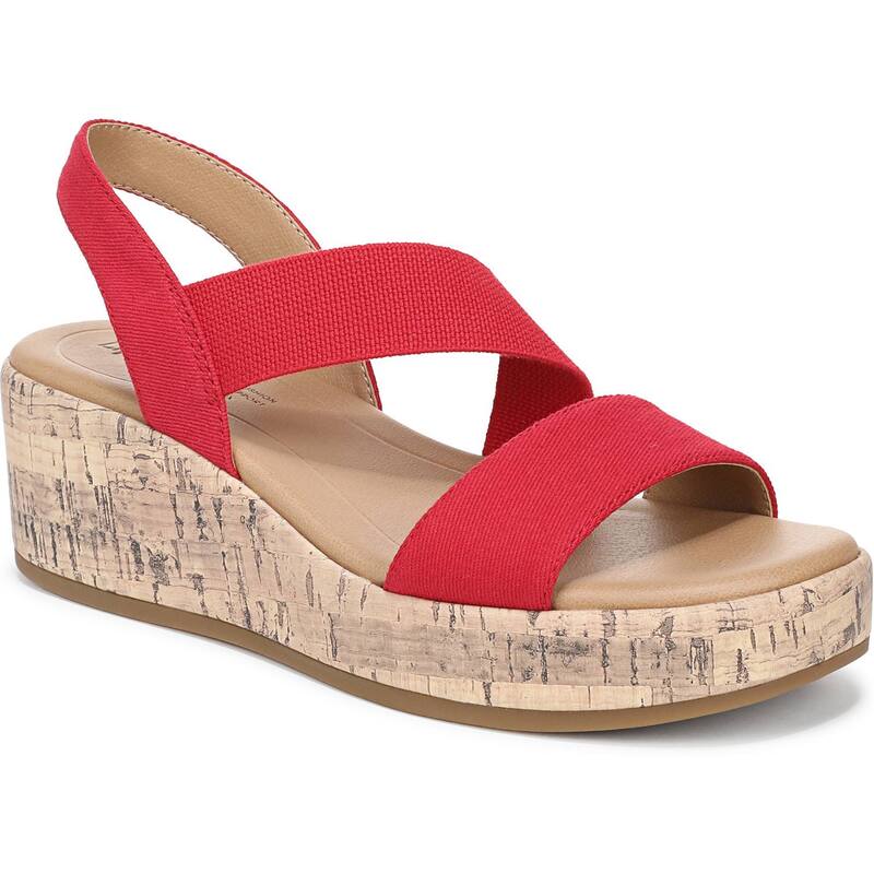ライフストライド レディース シューズ サンダル LifeStride Odette Women'strappy Wedge Sandals Fired レッド