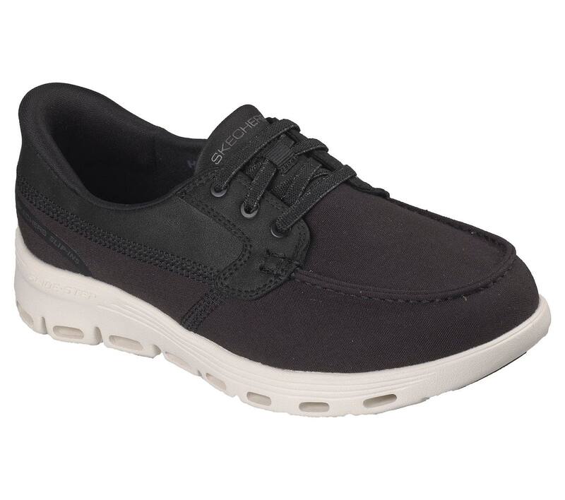 スケッチャーズ レディース シューズ サンダル Skechers Hands Free Slip-ins Glide-Step Serene Women\u0027s Comfort Shoes Black 黒いこと