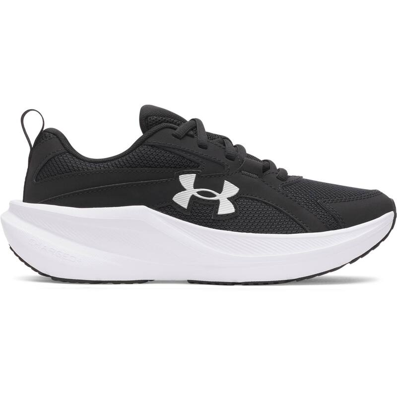 アンダーアーマー レディース シューズ スニーカー スピード競技 Under Armour Assert 11 Big Kids Charged+ Lace-Up Running Shoes Black Metallic Silver 黒いこと