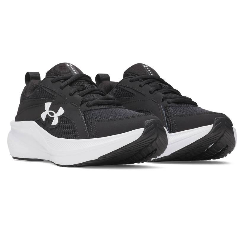 アンダーアーマー レディース シューズ スニーカー スピード競技 Under Armour Assert 11 Big Kids Charged+ Lace-Up Running Shoes Black White 白いこと