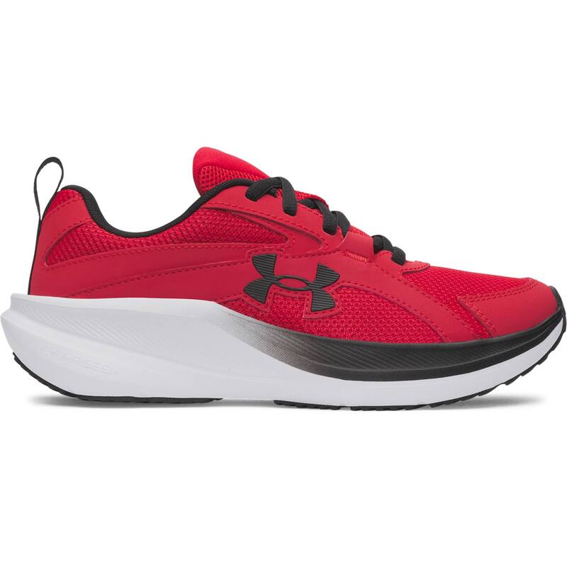 【貨物輸送無料】 アンダーアーマー レディース スニーカー シューズ Under Armour Assert 11 Big Kids Charged+ Lace-Up Running Shoes Red Black Black