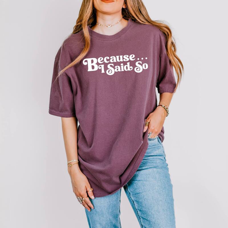 Simply Sage Market レディース トップス ティーシャツ Simply Sage Market Because I Said So Garment Dyed Tee Berry サルヴィア トップス-Tシャツ・カットソー-レディースファッション