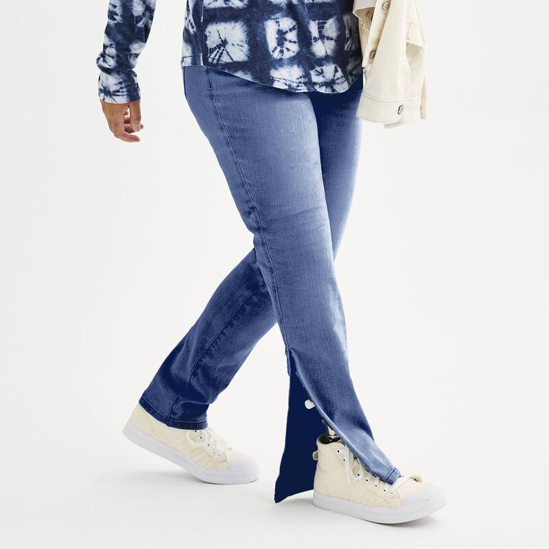 ソノマ レディース ボトムス デニムパンツ ストレート ジーンズ Women'sonoma Goods For Life Adaptiveasy Dressing Mid-Waisted Straight Leg Jeans Authentic Medium｜ReVida 店
