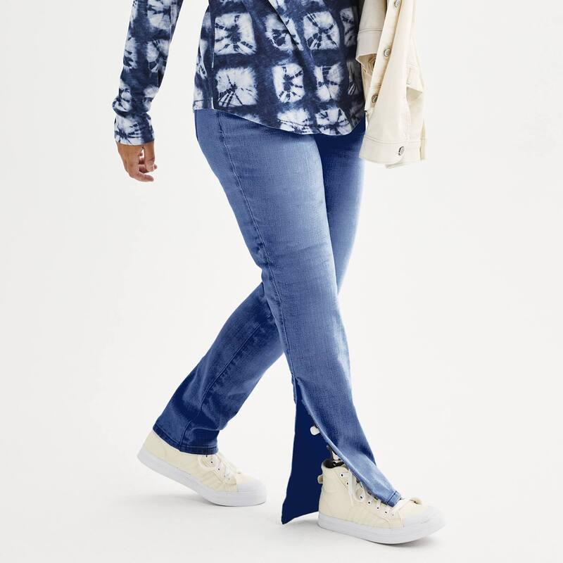 ソノマ レディース ボトムス デニムパンツ ストレート ジーンズ Women'sonoma Goods For Life Adaptiveasy Dressing Mid-Waisted Straight Leg Jeans Medium Wash