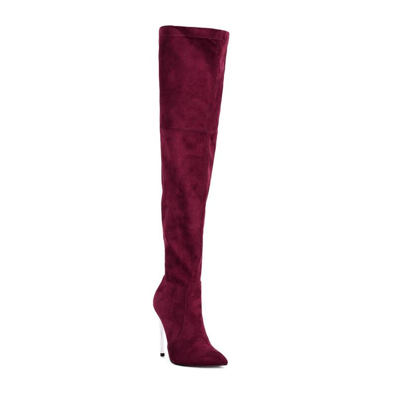 ロンドンラグ レディース シューズ ブーツ・レインブーツ London Rag Women\u0027s Thigh-High Boots Burgundy バーガンディ