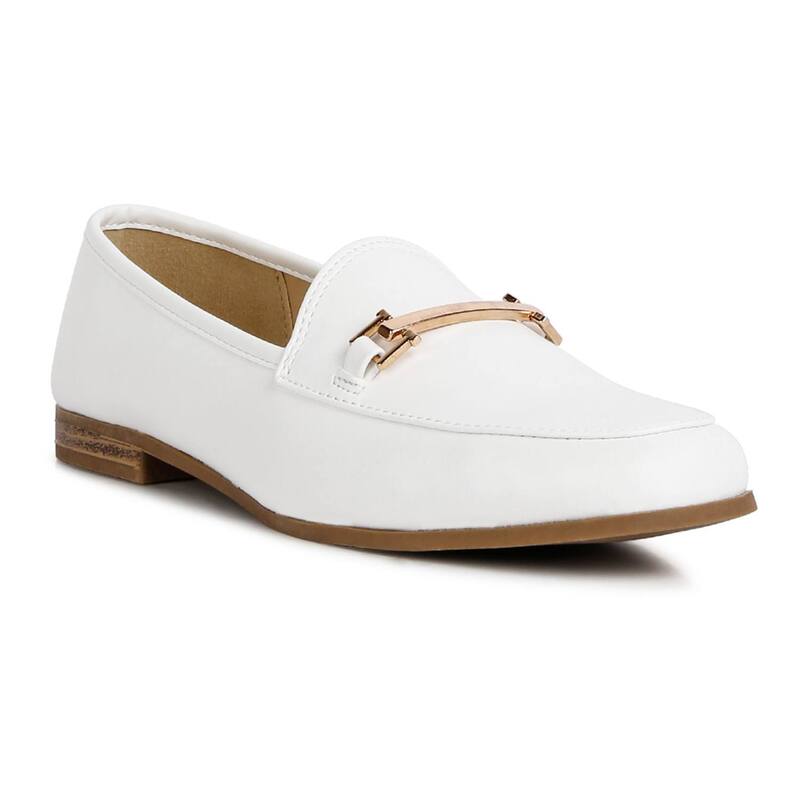ロンドンラグ レディース シューズ スリッポン・ローファー London Rag Zaara Women's Loafers White ホワイト