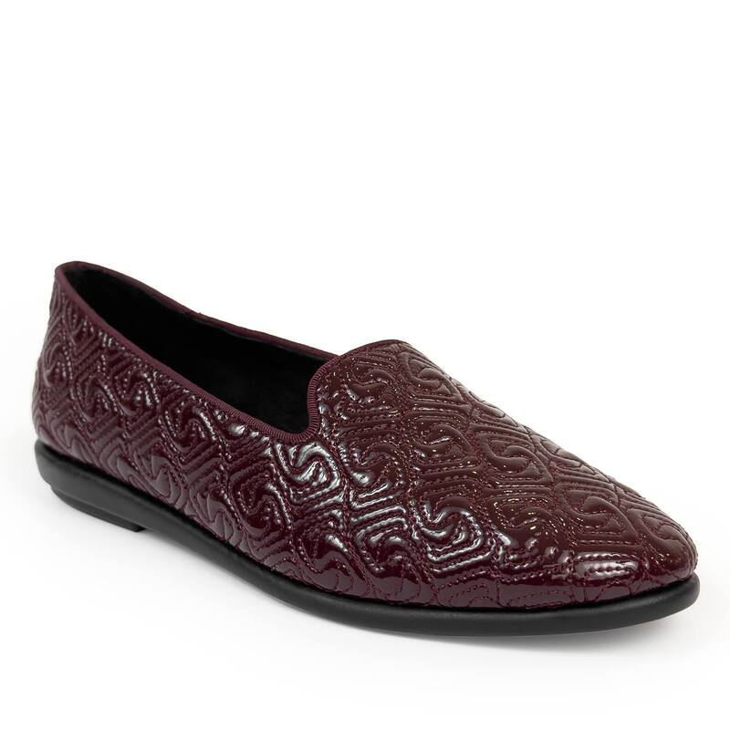 エアロソールズ レディース シューズ スリッポン・ローファー Aerosoles Betunia Women's Loafers Merlot Crinkle Patent