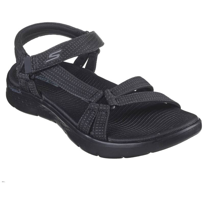 スケッチャーズ レディース シューズ サンダル Skechers GO WALK Flex Sandal Sublime Women'sandals Black ブラック｜ReVida 店