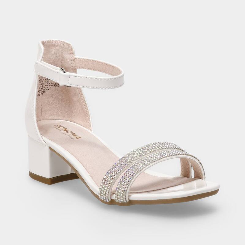 ソノマ レディース シューズ サンダル Sonoma Goods For Life Halana Girls Dresshoes Whitepat