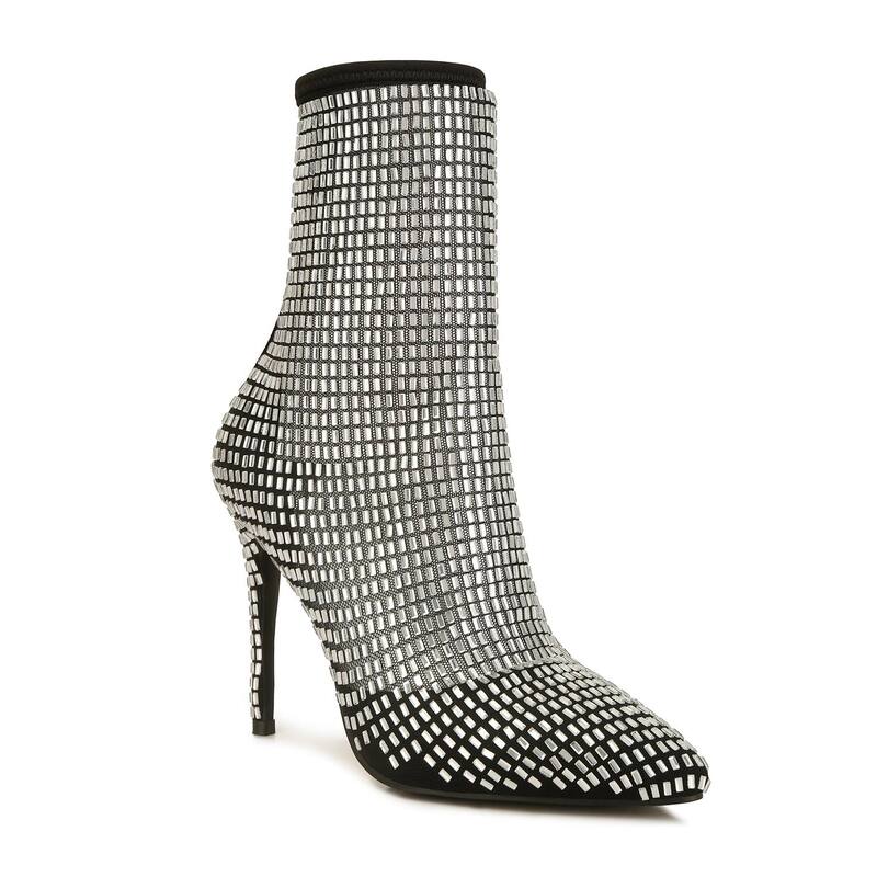 ロンドンラグ レディース シューズ ブーツ・レインブーツ アンクル ヒール London Rag Fortunate Women's Heeled Ankle Boots Black ブラック