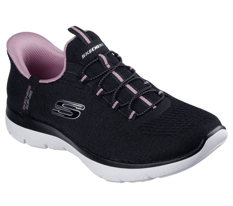 スケッチャーズ レディース シューズ スニーカー Skechers Hands Free Slip-insummits Women\u0027sneakers Black Multi 黒いこと