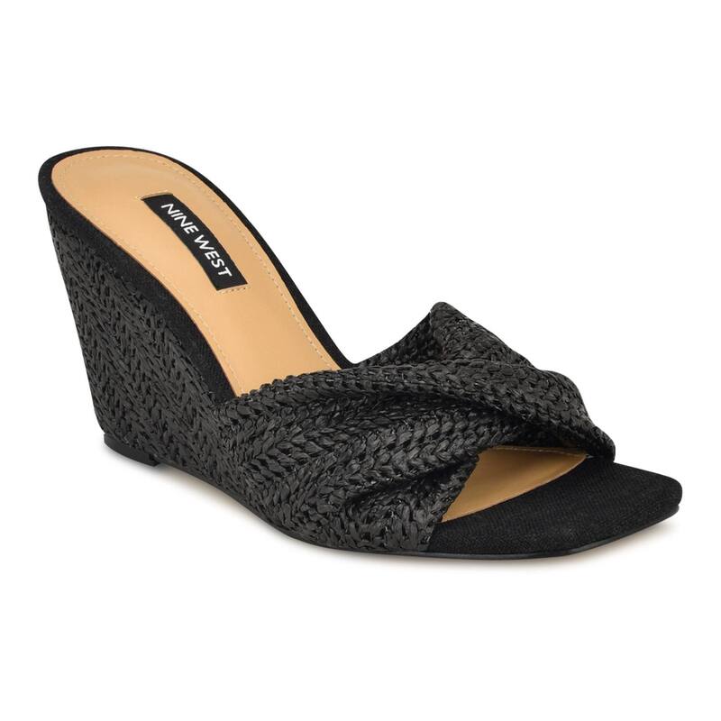 ナインウェスト レディース シューズ サンダル Nine West Nikhil Women's Wedge Dressandals Black ブラック
