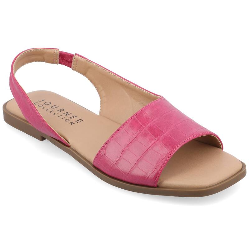 渡航 レディース シューズ サンダル Journee Brinsley Women\u0027sling Back Sandals Pink さくら色 靴-サンダル-レディース靴
